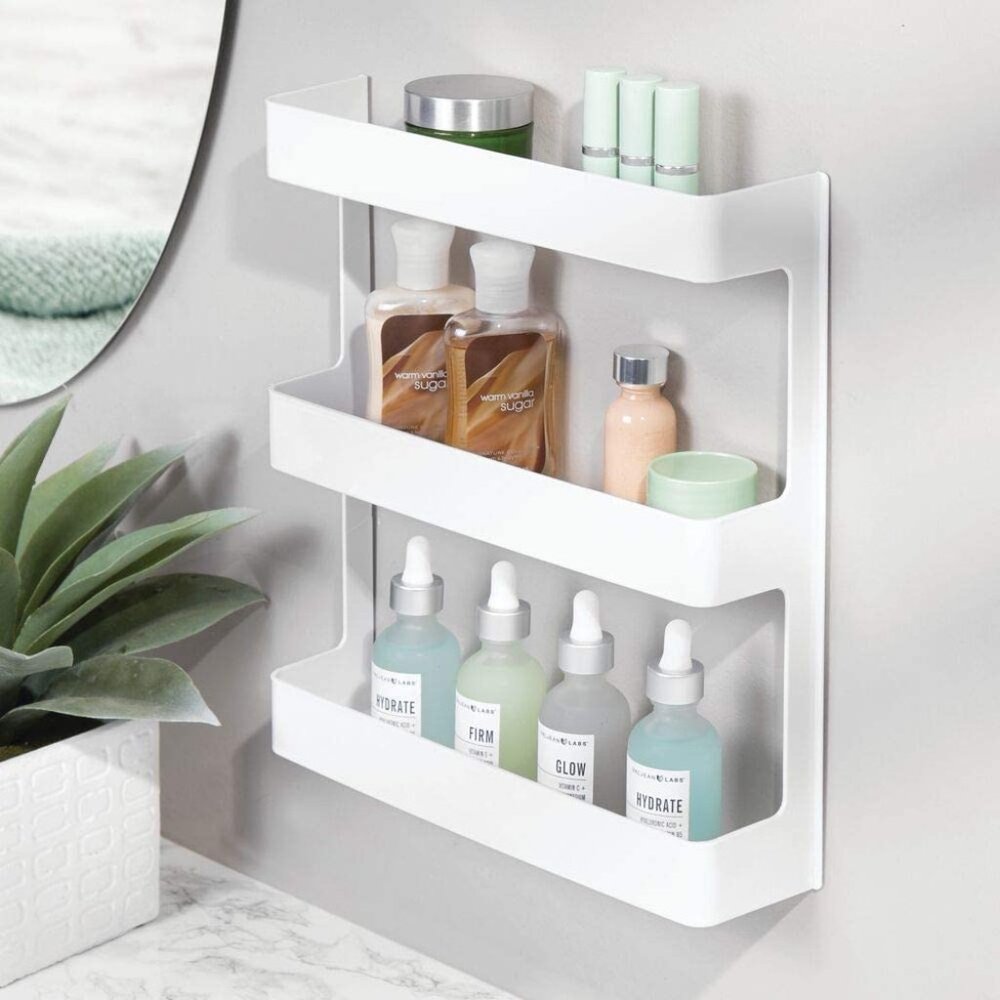 New White 3 Tier Storage Organizer Shelf